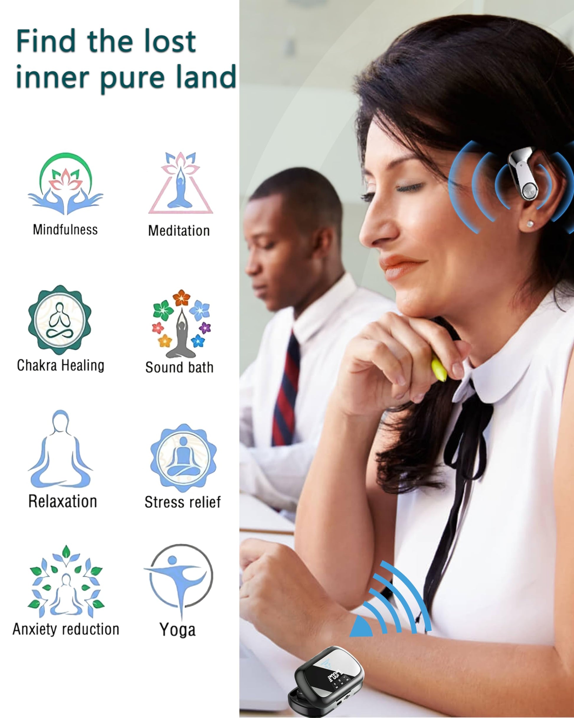 Sound Frequency Machine, Vedawind Meditation Accessory, Mindfulness, Tone Therapy System VedawindBuy Supplements Australia