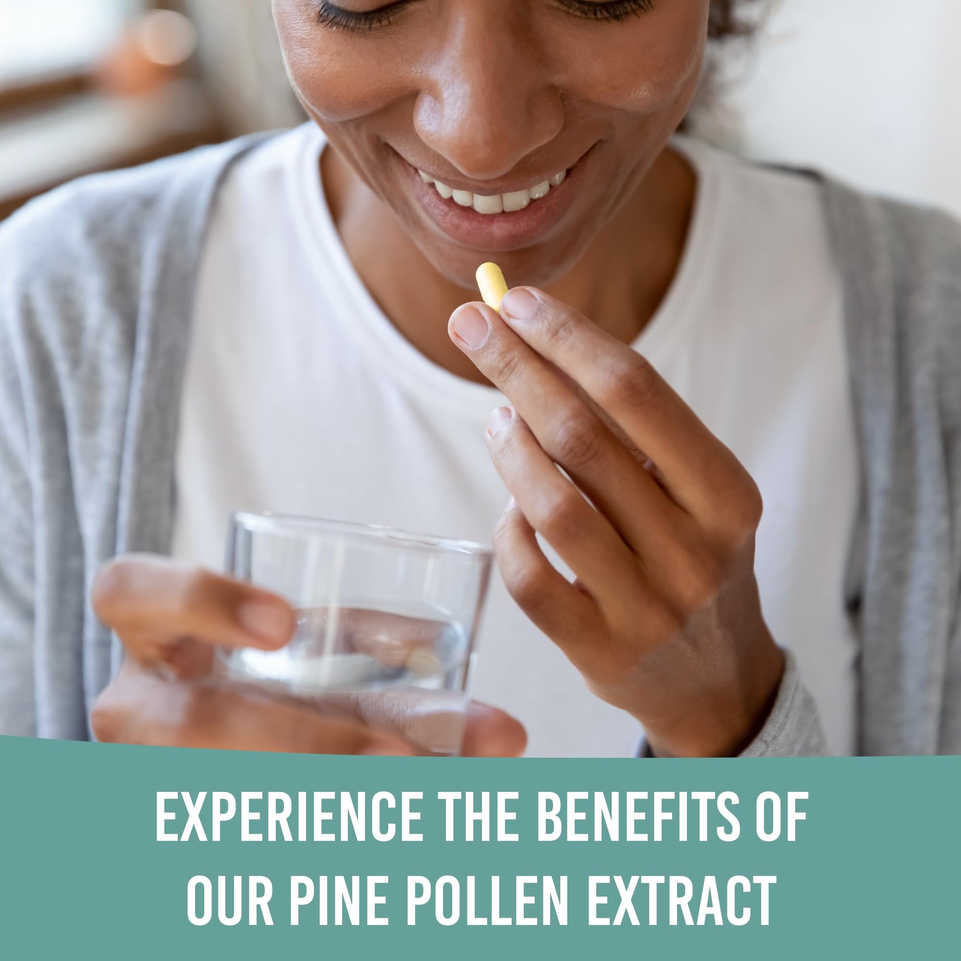Holistic Bin Pine Pollen Capsules 500mg (Pinus Ponderosa) - Wild Harvested California Ponderosa Pine Pollen Powder - Olympic Grade - Organic, Non-GMO, No Fillers - 30 Day Supply (40 Capsules) Holistic BinBuy Supplements Australia