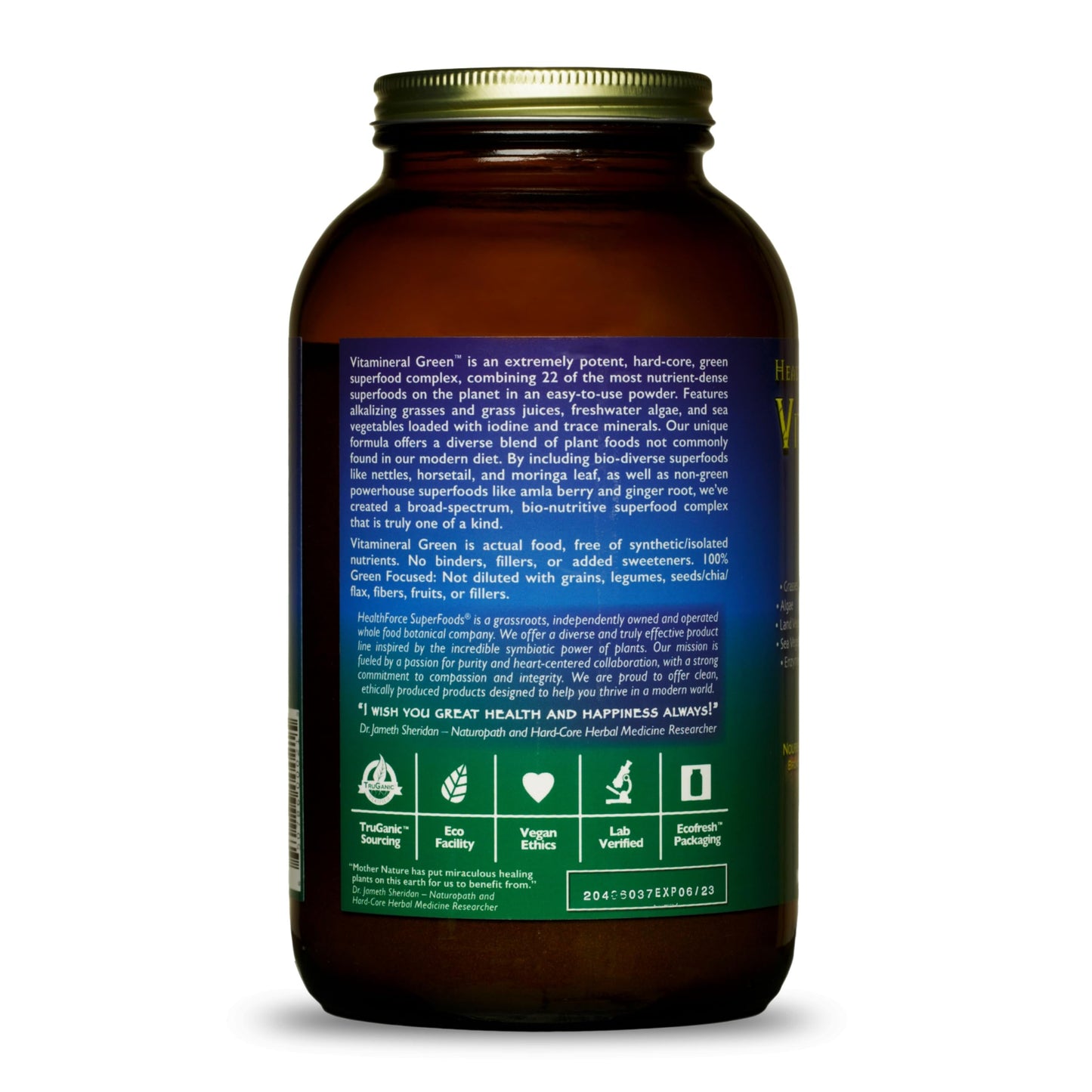 HEALTHFORCE SUPERFOODS Vitamineral Green - Mineral Supplement for Immune & Thyroid Support - Green Powder Supplement with Ingredients from The Land - Gluten-Free & Vegan - 500 Grams HEALTHFORCE SUPERFOODSBuy Supplements Australia