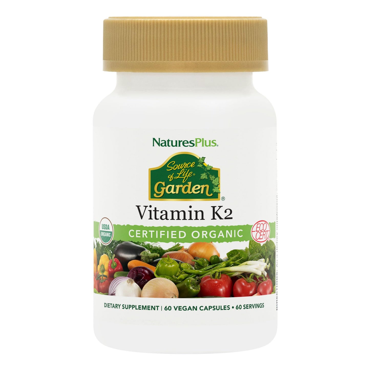 Nature's Plus Sol Garden Vit K2 120 mcg V Capsules, 60 Count NaturesPlusBuy Supplements Australia