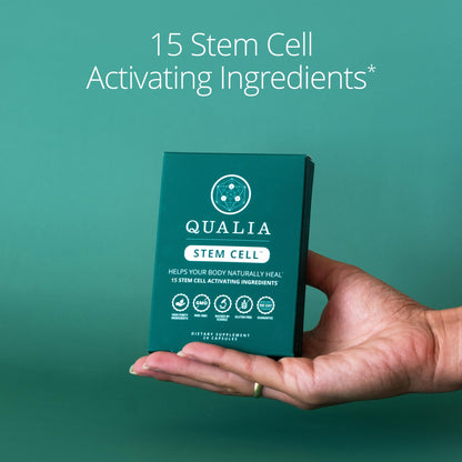 Qualia Stem Cell — Stem Cell Supplement Support with Royal Jelly, Astragalus & Sea Buckthorn | 16 Ingredients | 4 Days a Month | Helps Body Naturally heal* QUALIA LIFE SCIENCESBuy Supplements Australia