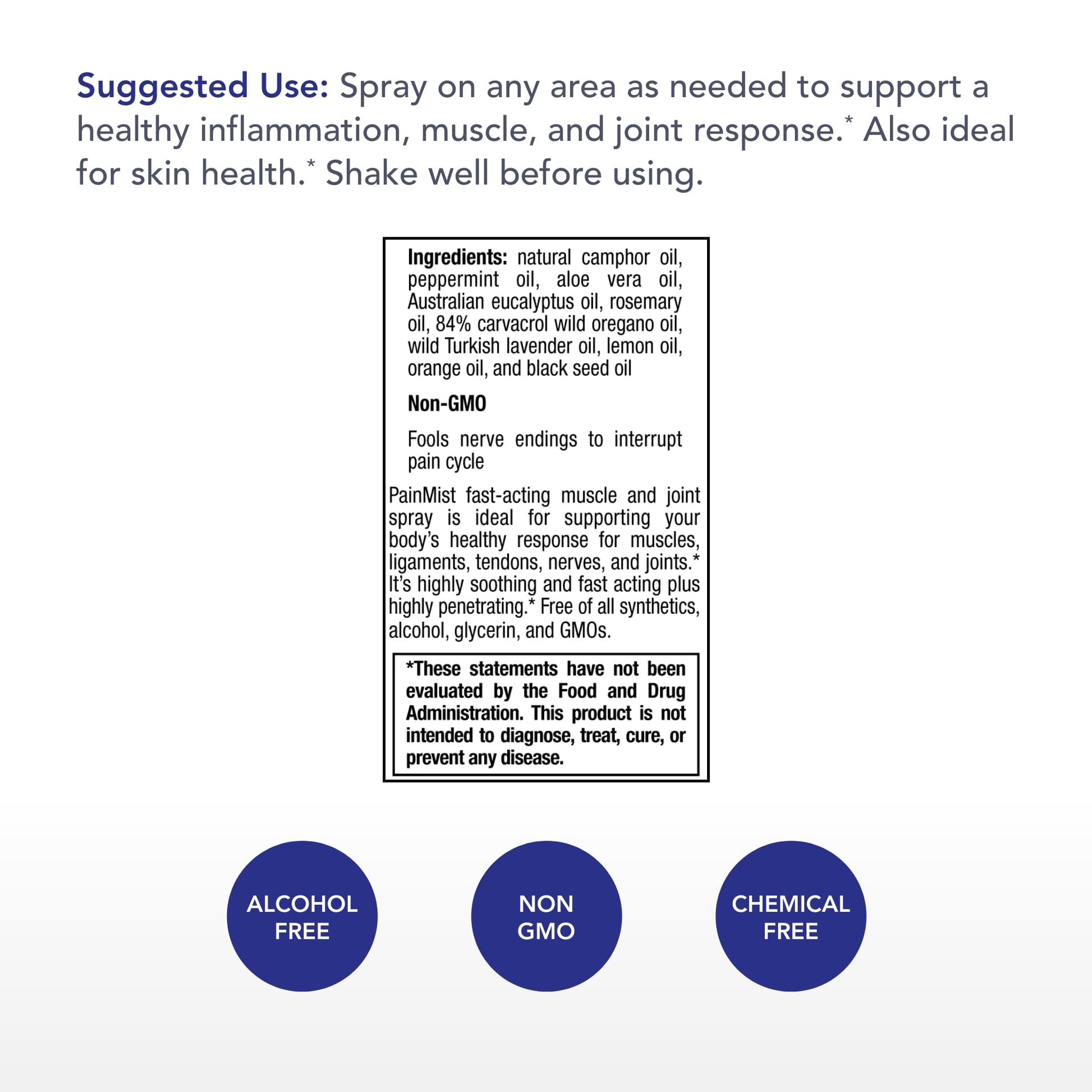 Physician's Strength PainMist - 1 fl oz - Healthy Inflammation Support - Non-GMO Physician's StrengthBuy Supplements Australia