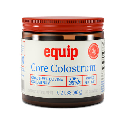 Equip Foods Core Bovine Colostrum Powder - 3,000mg Grass Fed Colostrum Supplement - Gut Health, Immunity, Recovery Lactoferrin Supplements - Keto Friendly Bovine Colostrum, 30 Servings, Unflavored EquipBuy Supplements Australia