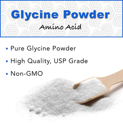 Glycine Powder (2 lbs) - Promotes Restful Sleep, Muscle Energy and Strength, Memory and Cognition Support (Resealable Bag) TradeKingBuy Supplements Australia