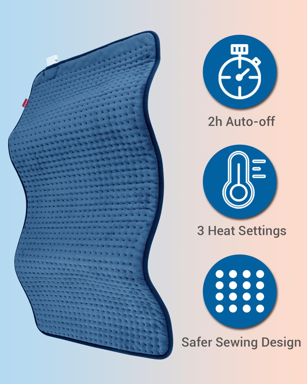 Comfytemp Heating Pad for Back Pain Relief - FSA HSA Eligible Extra Large Heating Pad XXL ComfytempBuy Supplements Australia