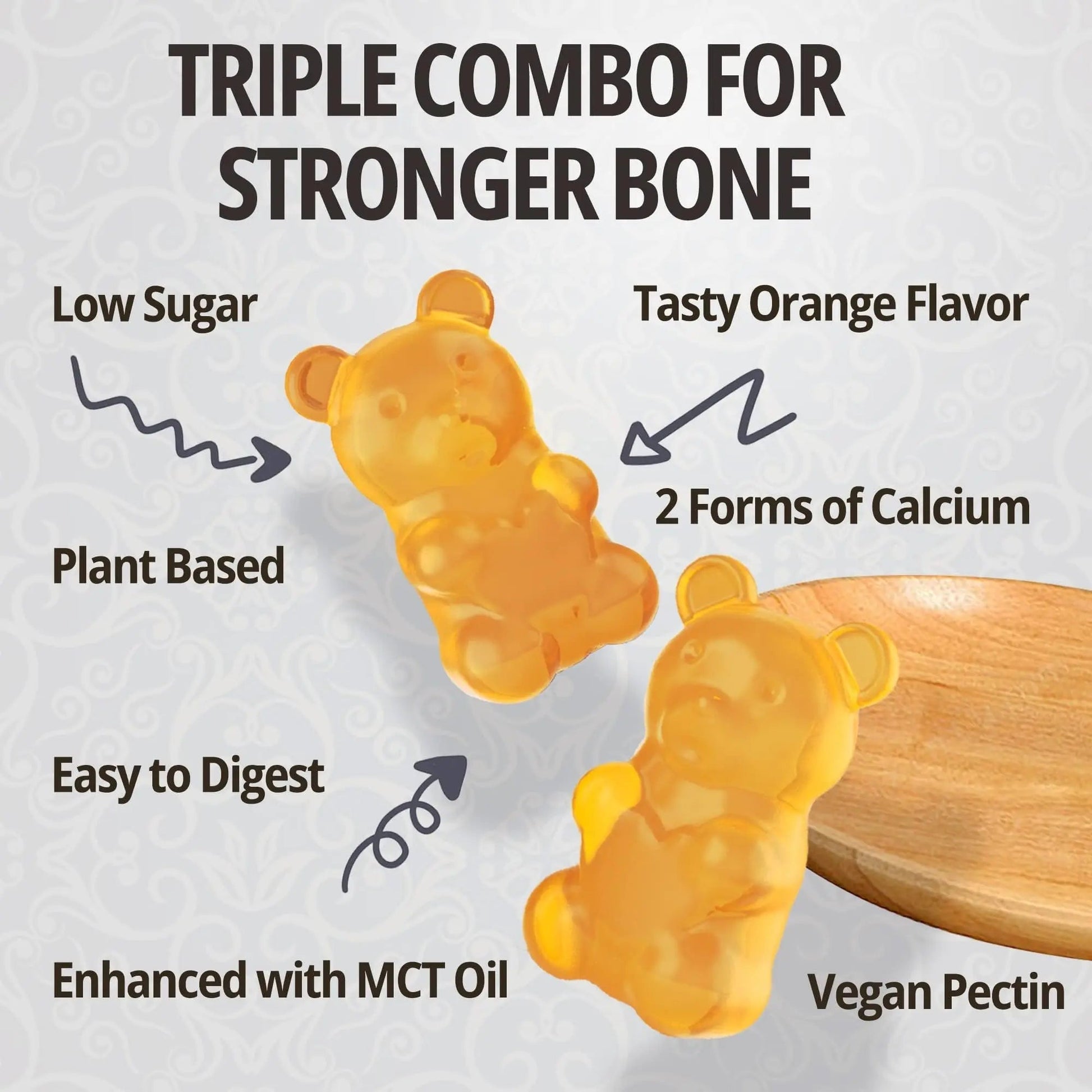 NEVISS 50+ Daily Gummy Multivitamin Algae Omega 3 & Calcium, CoQ10, Magnesium + Vitamin D3 5000IU Gummies 125mcg with Calcium 600mg, K2(MK7) 200mcg NEVISSBuy Supplements Australia