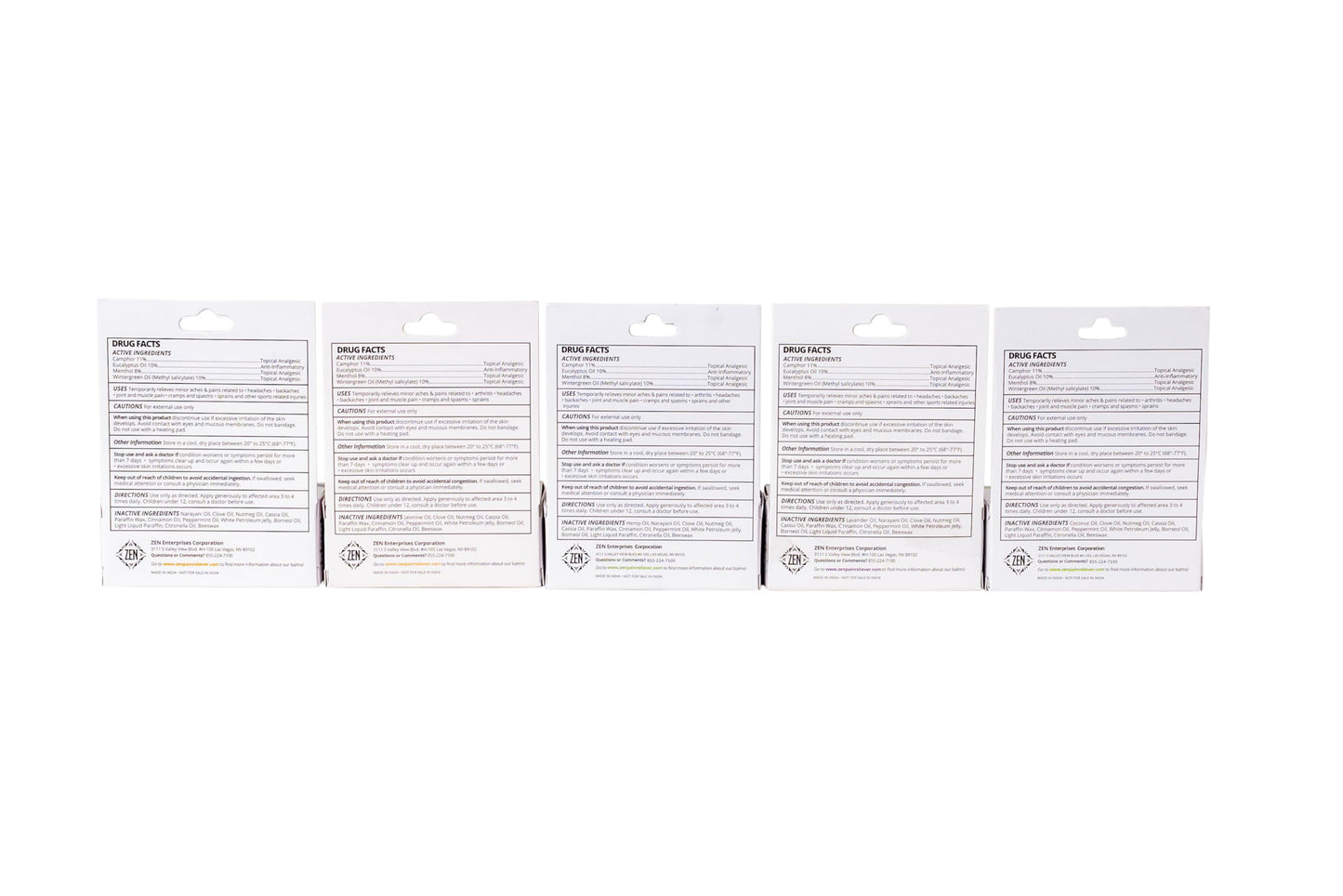 ZEN Variety Pack – Plant-Based Topical Balm Collection – Includes Relief, Sports, Women’s Sports, Women’s Relief & Hemp – 0.7 oz Each – #TrustedByLegends ZENBuy Supplements Australia