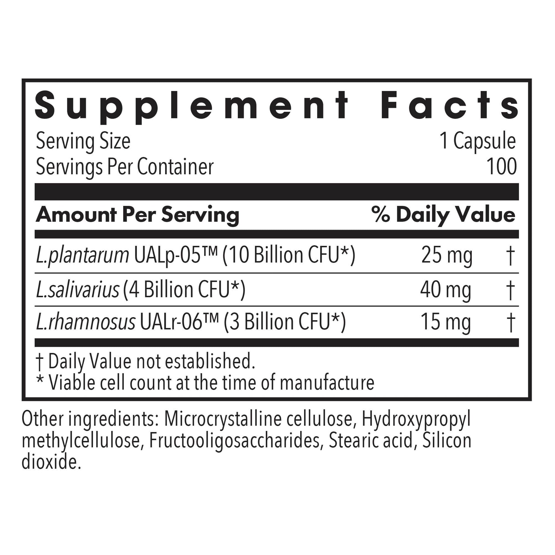 Allergy Research Group Lactobacillus Supplement - Probiotics for Men & Women, Digestive Health, Gut Health, Vegetarian Capsules - 100 Count Allergy Research GroupBuy Supplements Australia