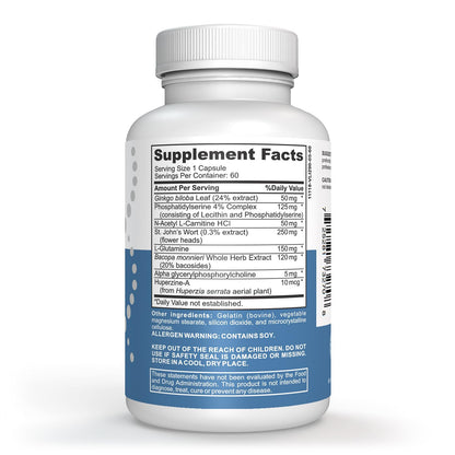 StarPass Labs Advanced Memory Formula Extreme Brain Booster, Brain Supplement for Memory, Focus and Mental Performance, Memory Vitamins for Better Brain Health 180 Capsules (3 Pack) StarPass LabsBuy Supplements Australia