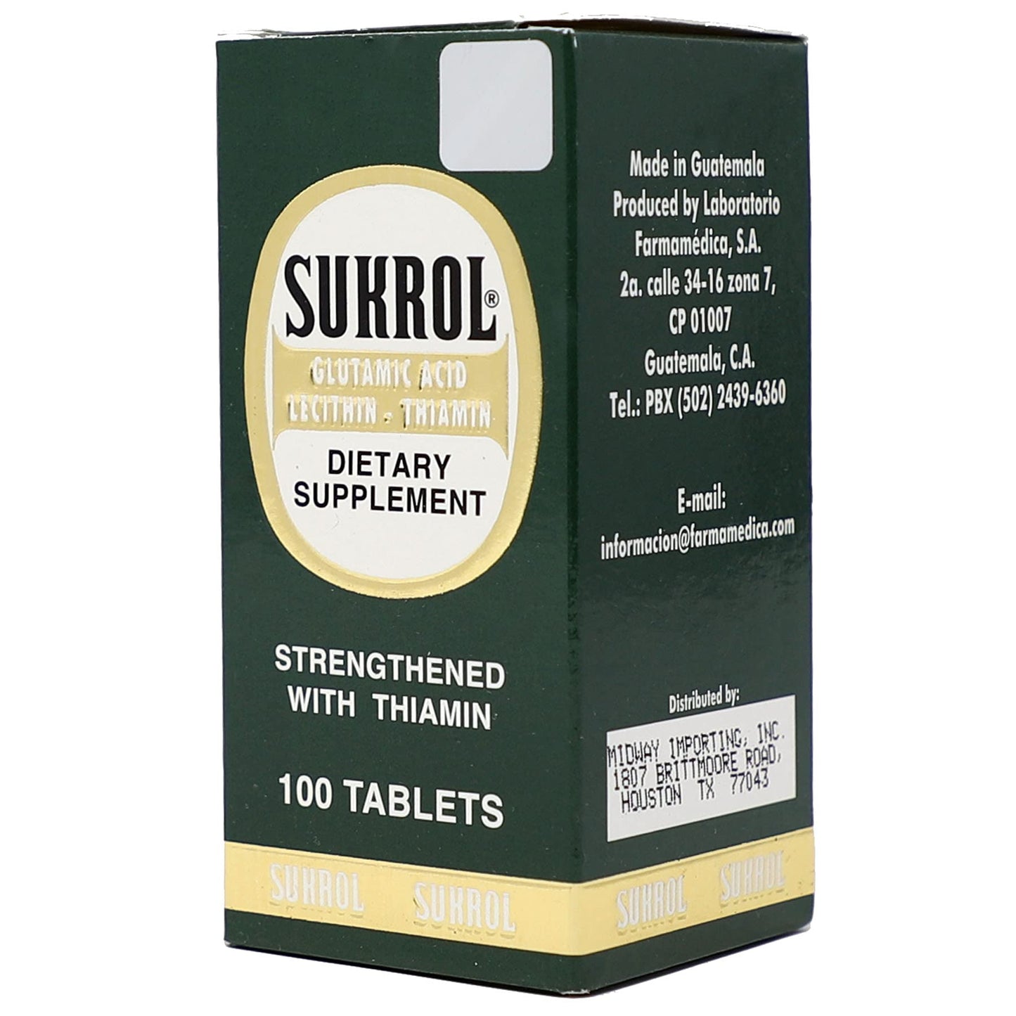 Sukrol, Vitamin, Improve Healthy Brain Function, 100 Tablets, Bottle SukrolBuy Supplements Australia