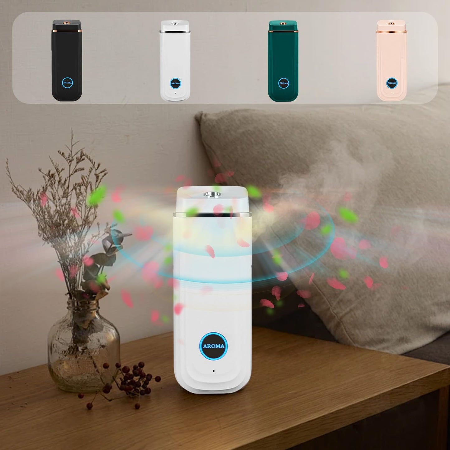 Sentmoon Essential Oil Diffusers for Home, Portable Rechargeable Aroma Humidifier with 3-Level Mode SentmoonBuy Supplements Australia