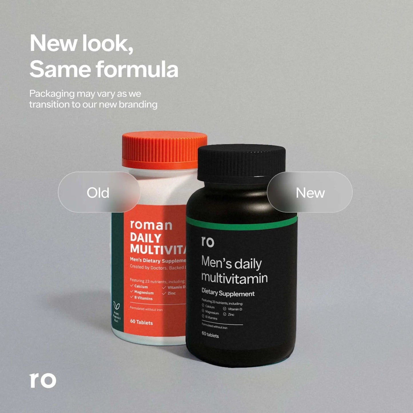Ro Daily Multivitamin for Men | Supports Physical Activity, Brain + Heart Health, and Immune System with 23 Key Nutrients Including Calcium RoBuy Supplements Australia