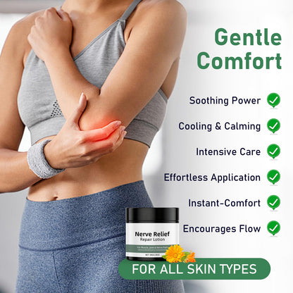 Vincofoo 2PC Nerve Relief Repair Lotion Cream, Neuropathy Lotion with Arnica, Deeply Moisturizes Skin, Keep Soft Smooth, Suitable for Muscle, Lumbar, Neck, Hands and Feet VincofooBuy Supplements Australia
