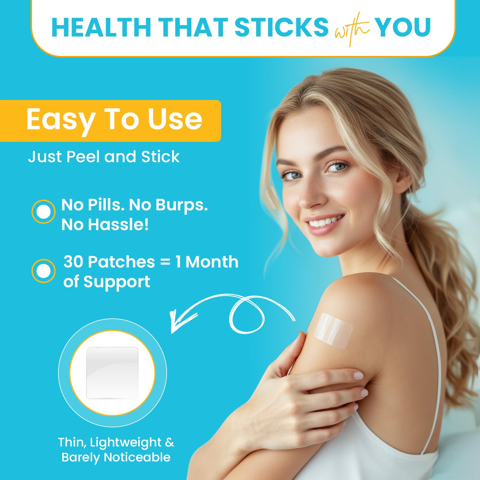 Patchvana Omega 3 Patch for Women & Men, 1 Month Supply, 30 Patches PatchvanaBuy Supplements Australia