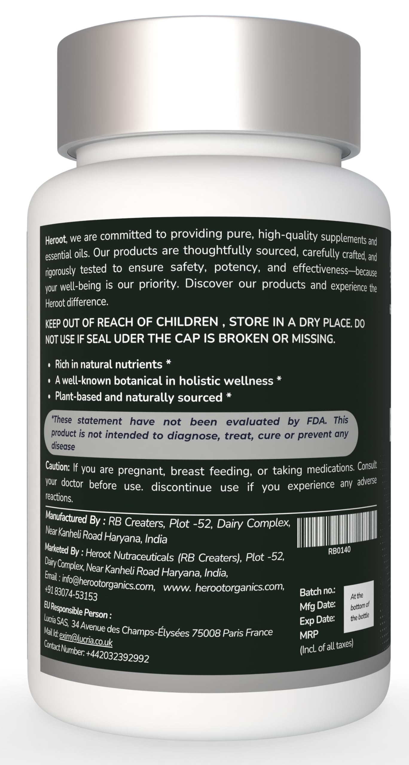 Heroot Boost Joint Mobility with 75% Extra Strength Boswellia Serrata Extract, 120 Capsules HerootBuy Supplements Australia