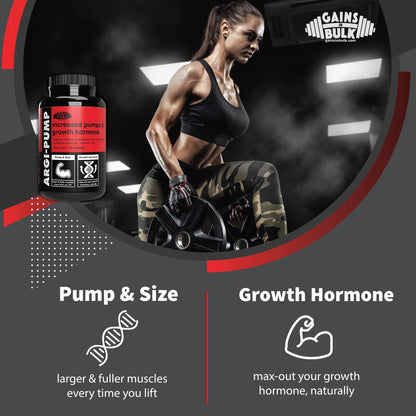 Gains in Bulk, Argi Pump, L-Arginine Nitric Oxide Booster with L-Citrulline and L-Ornithine GAINS IN BULK GAINSINBULK.COMBuy Supplements Australia
