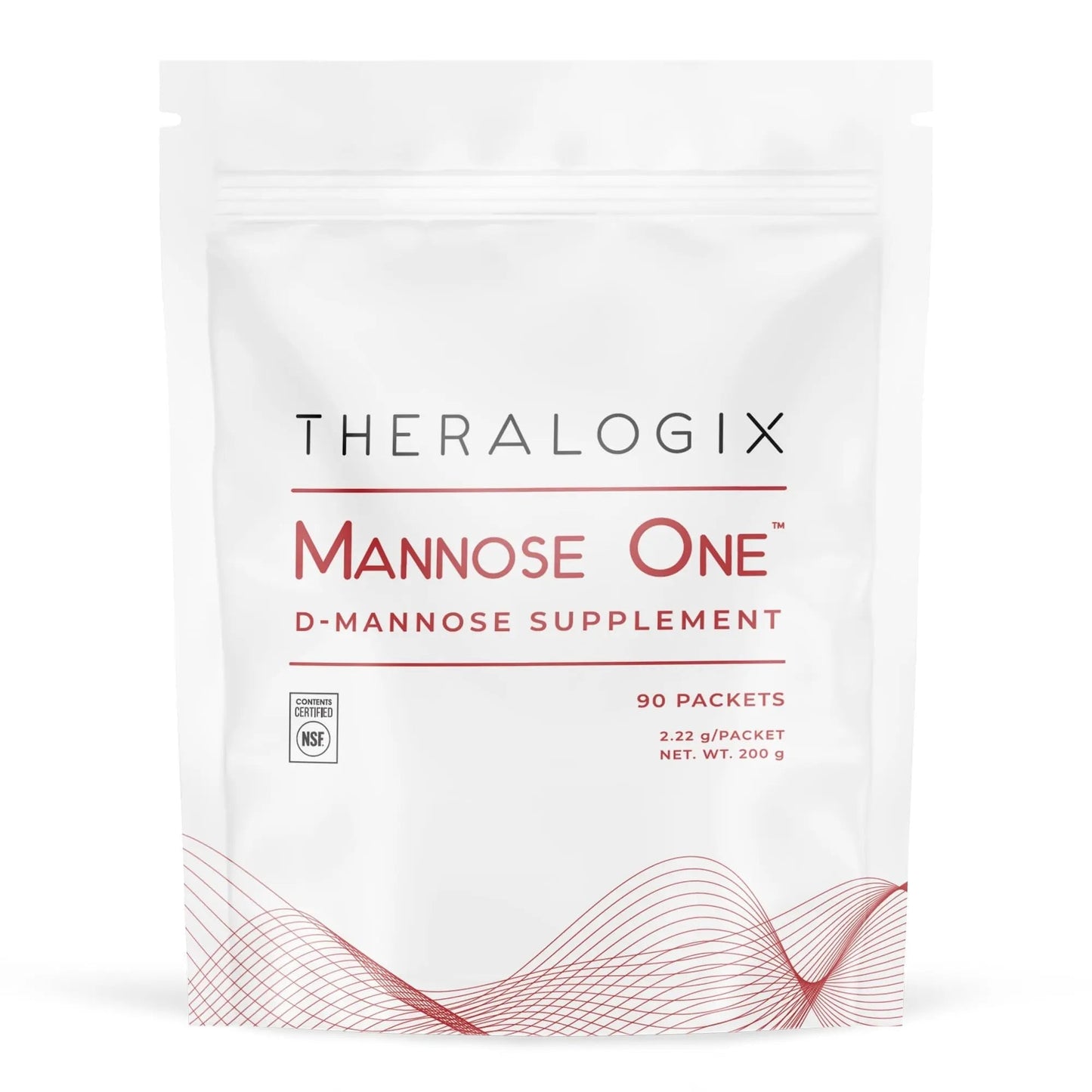 Theralogix Mannose One D-Mannose Powder - 90-Day Supply - Supports Urinary Tract Health with 2,000 mg D-Mannose* - NSF Certified - 90 Packets TheralogixBuy Supplements Australia