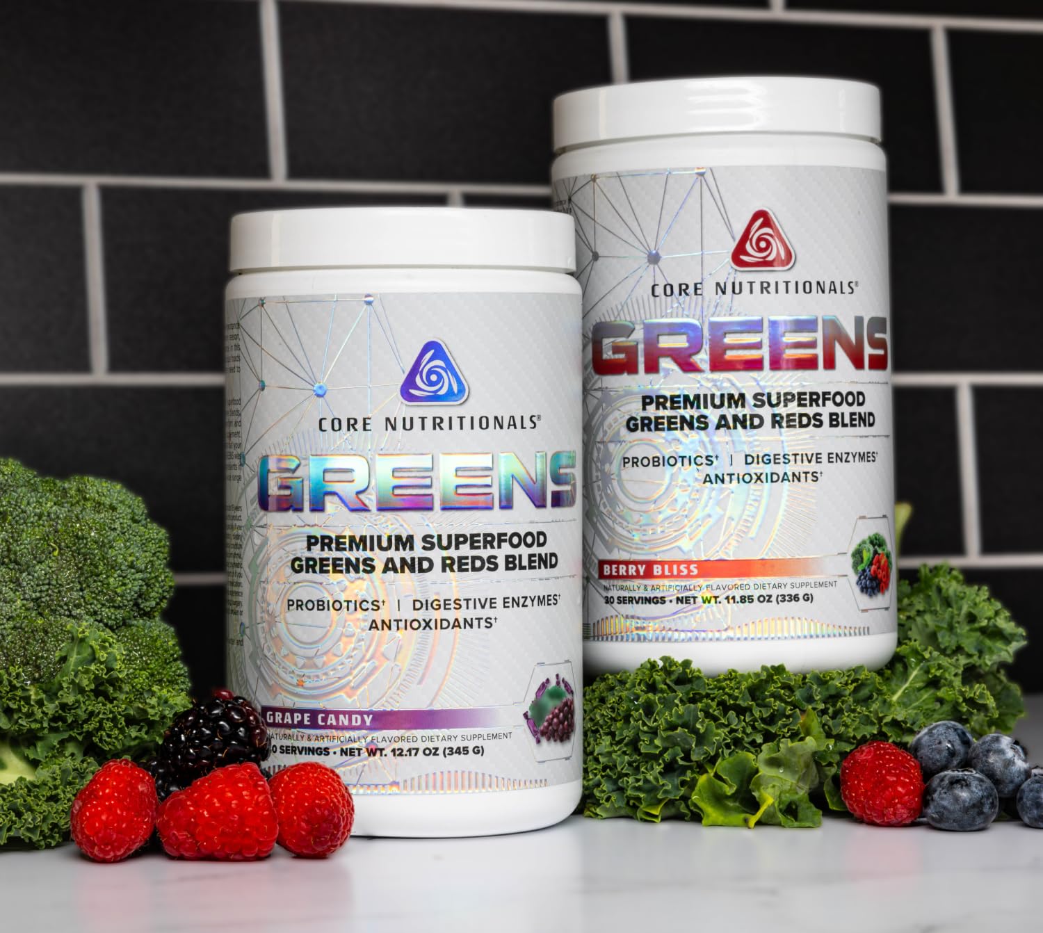 Core Nutritionals Greens | Premium Superfood Reds & Greens Blend | 5 Billion CFU Probiotics, Digestive Enzymes, & Antioxidants | 30 Servings (Berry Bliss) Core NutritionalsBuy Supplements Australia
