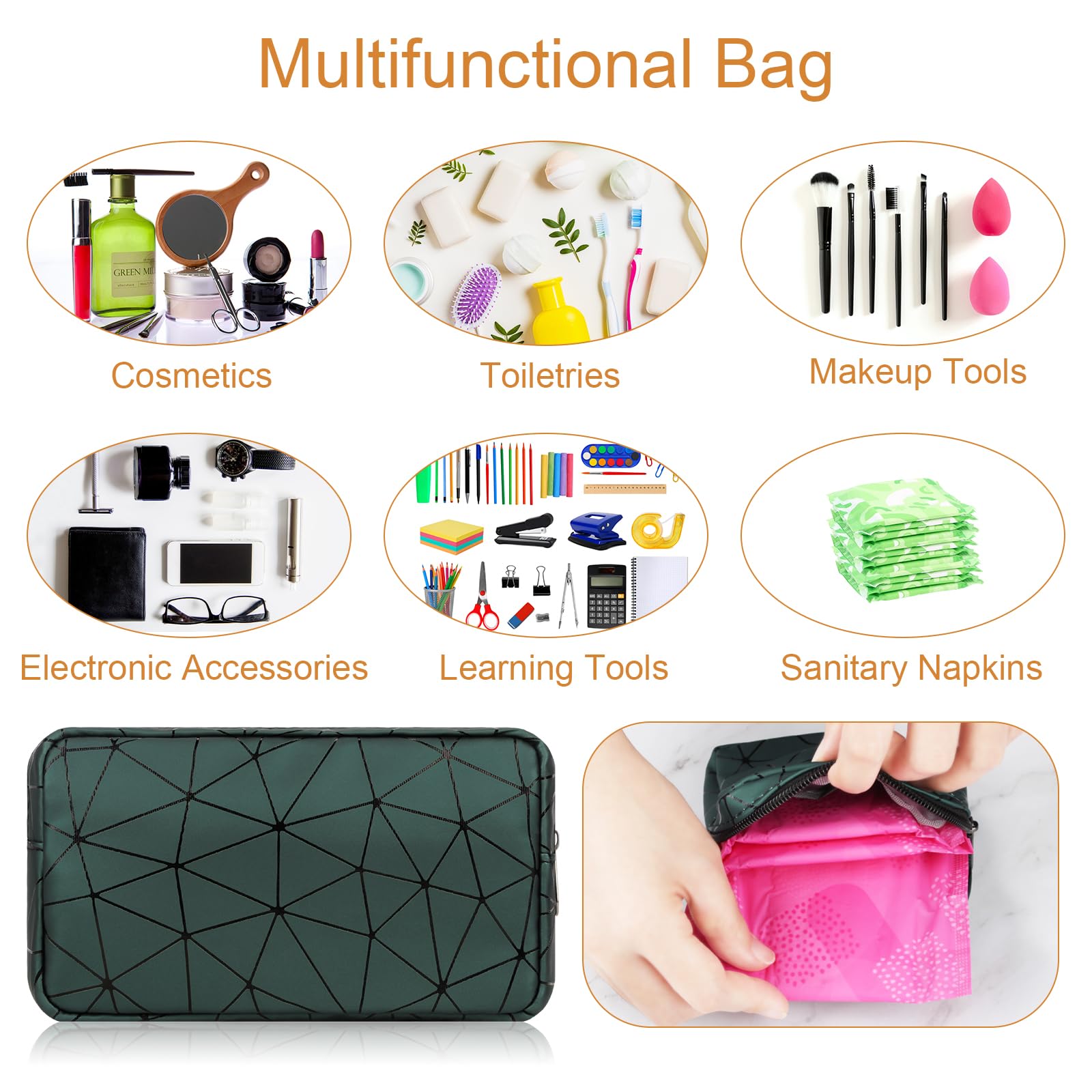Likesing Sanitary Napkin Storage Bag, Leather First Period Kit for Girls 9-12, Portable Tampon Menstrual LikesingBuy Supplements Australia