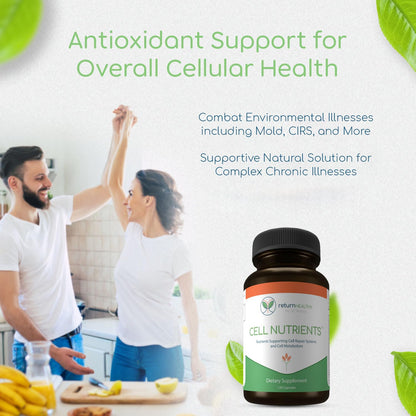 Return Healthy Cell Nutrients | Promotes Cell and Membrane Repair & Cell Metabolism | Helps Fight Tick-Borne Infections & More | Mitochondrial Supplements | Non-GMO, Vegan, 120 caps Return HealthyBuy Supplements Australia