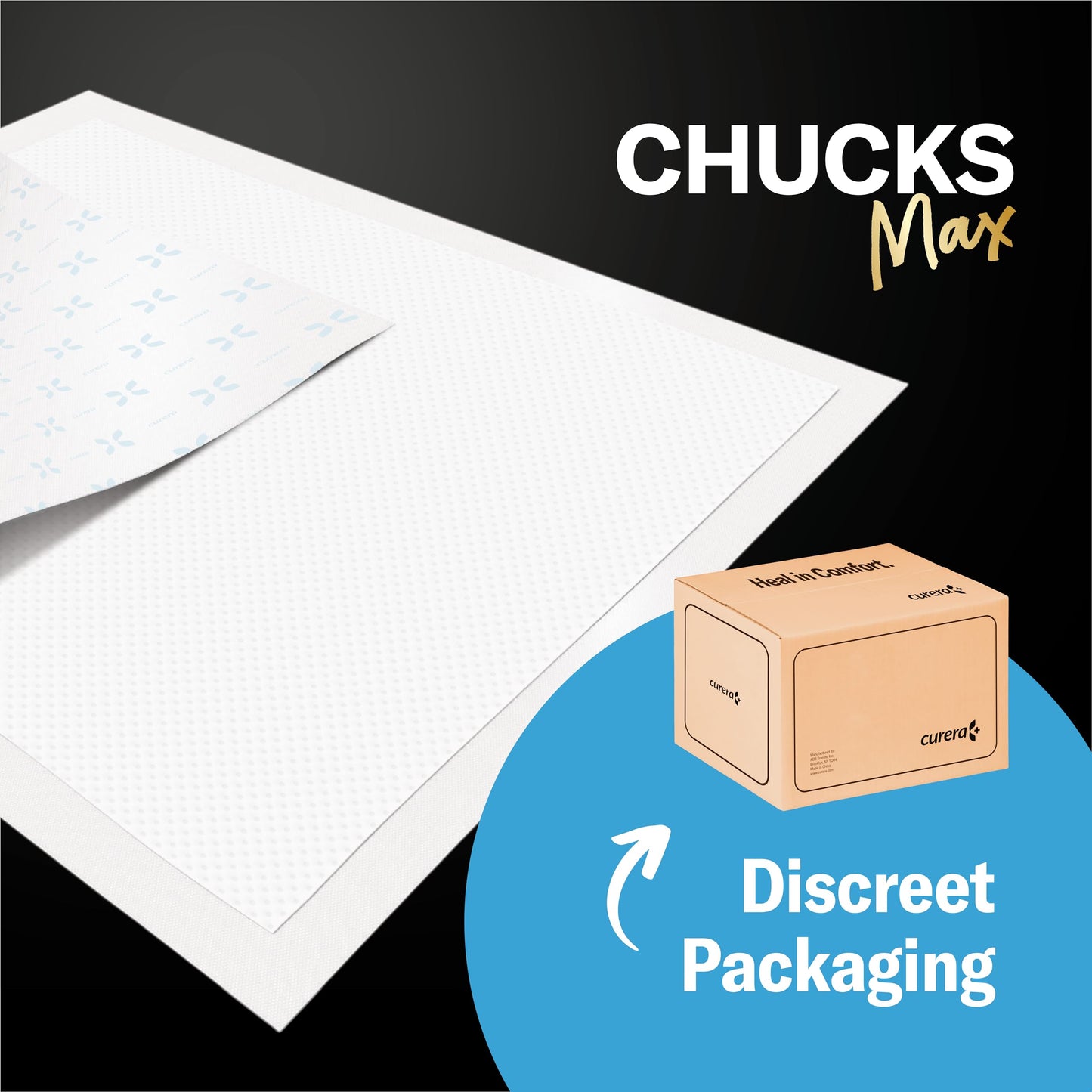 Chucks MAX Hospital Bed Pads Disposable Adult 36 x 36 Breathable Stack ManBuy Supplements Australia