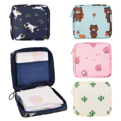 4Pcs Period Bag, Sanitary Pad Storage Bag Samll Period Pouch for Purse Cute Menstrual Period Bag AsterBuy Supplements Australia