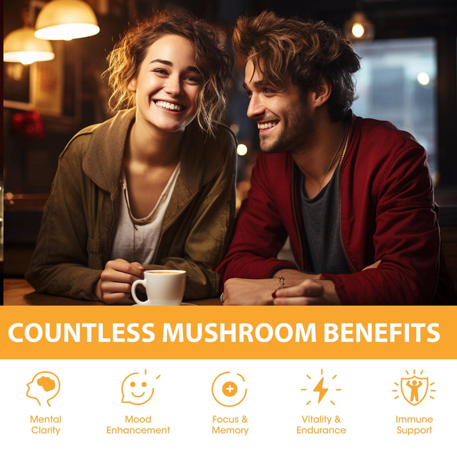 Mushroom Powder Blend (75 Servings), Ten Mushroom Supplement with Lions Mane MutsweetBuy Supplements Australia