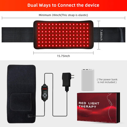 Red Light Therapy Infrared Light Therapy Heating Wrap Belt for Body Back Knee Shoulder Waist Muscle Pain AKYSUNBuy Supplements Australia