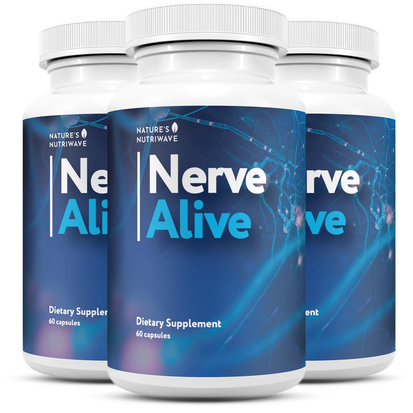 NerveAlive – Natural Daily Wellness Supplement w/ Passionflower, Marshmallow Root & Prickly Pear Extract – 100% Natural Ingredients, Non-GMO, GMP Certified, Made in USA – 60 Capsules, 3 Month Supply Nature’s NutriWaveBuy Supplements Australia