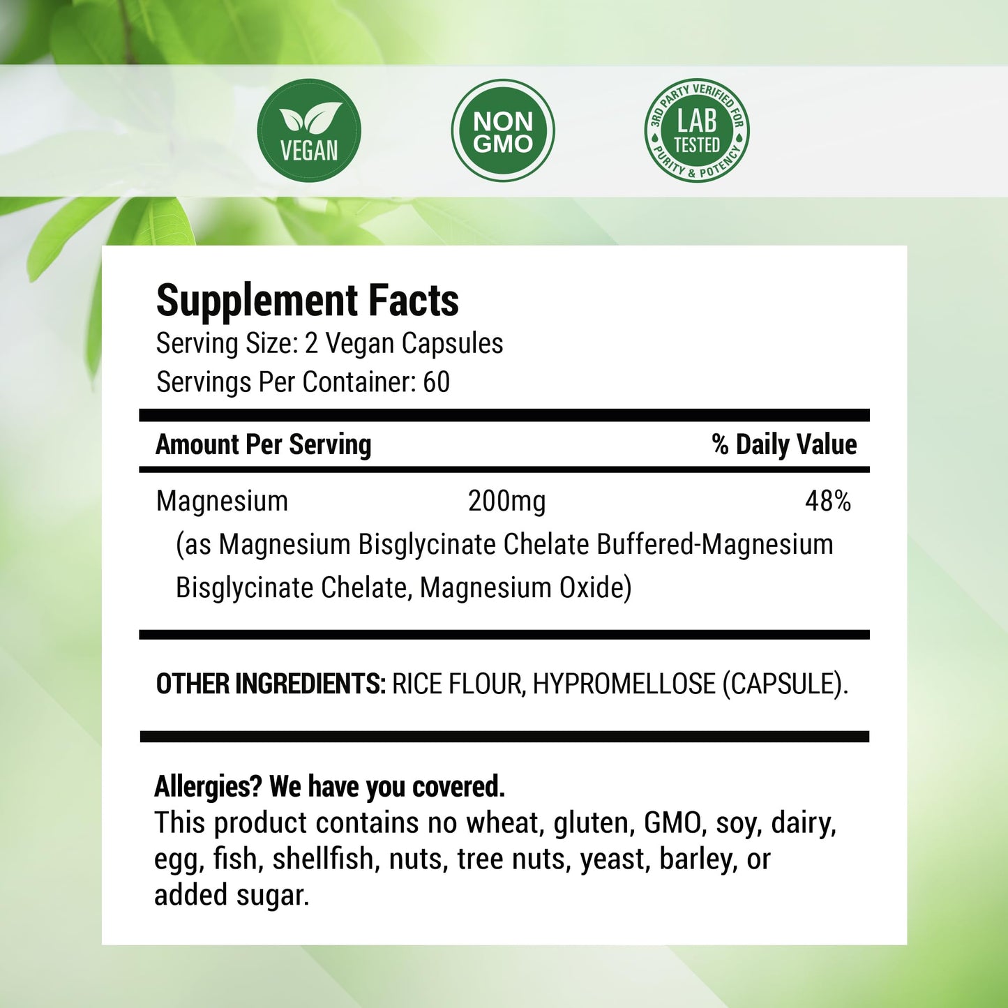 Nested Naturals Magnesium Glycinate Chelate - 200mg Chelated Magnesium Supplement for Muscle Cramps, Relaxation, & Sleep Support - 100% Albion TRACCS Buffered