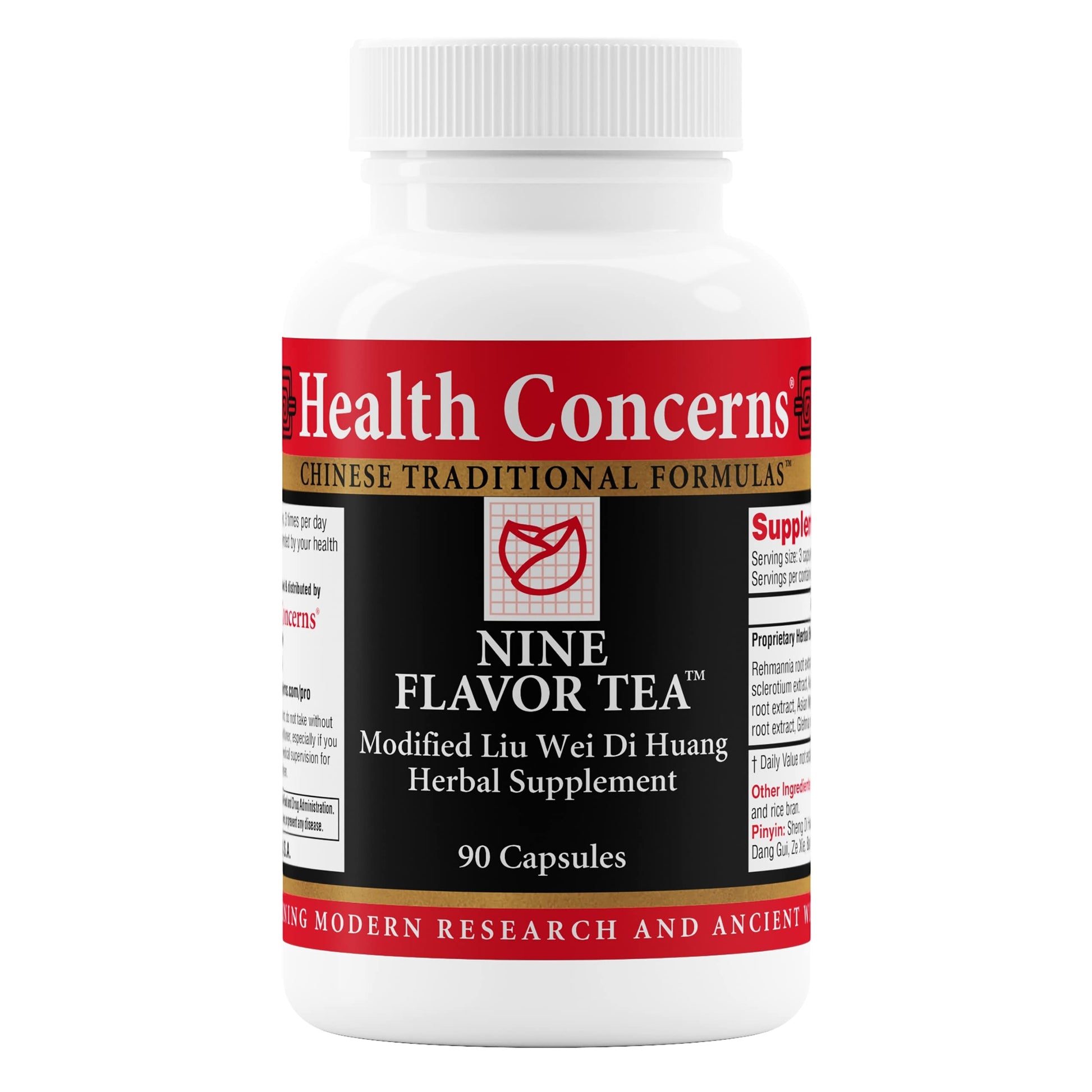 Health Concerns Nine Flavor Tea – Immune Support, Kidney Support & Lymphatic Health – Chinese Herbal Supplement for Oral Health, Night Sweats, Blurred Vision – 90 Capsules Health ConcernsBuy Supplements Australia