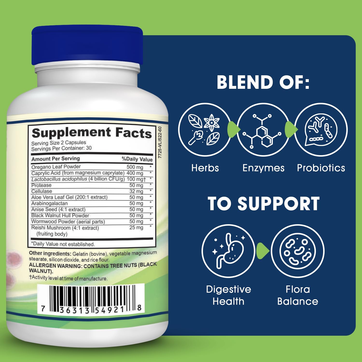 Candida Cleanse Support and Detox with Natural Herbs, probiotics and Oregano Oil Horizon SupplementsBuy Supplements Australia