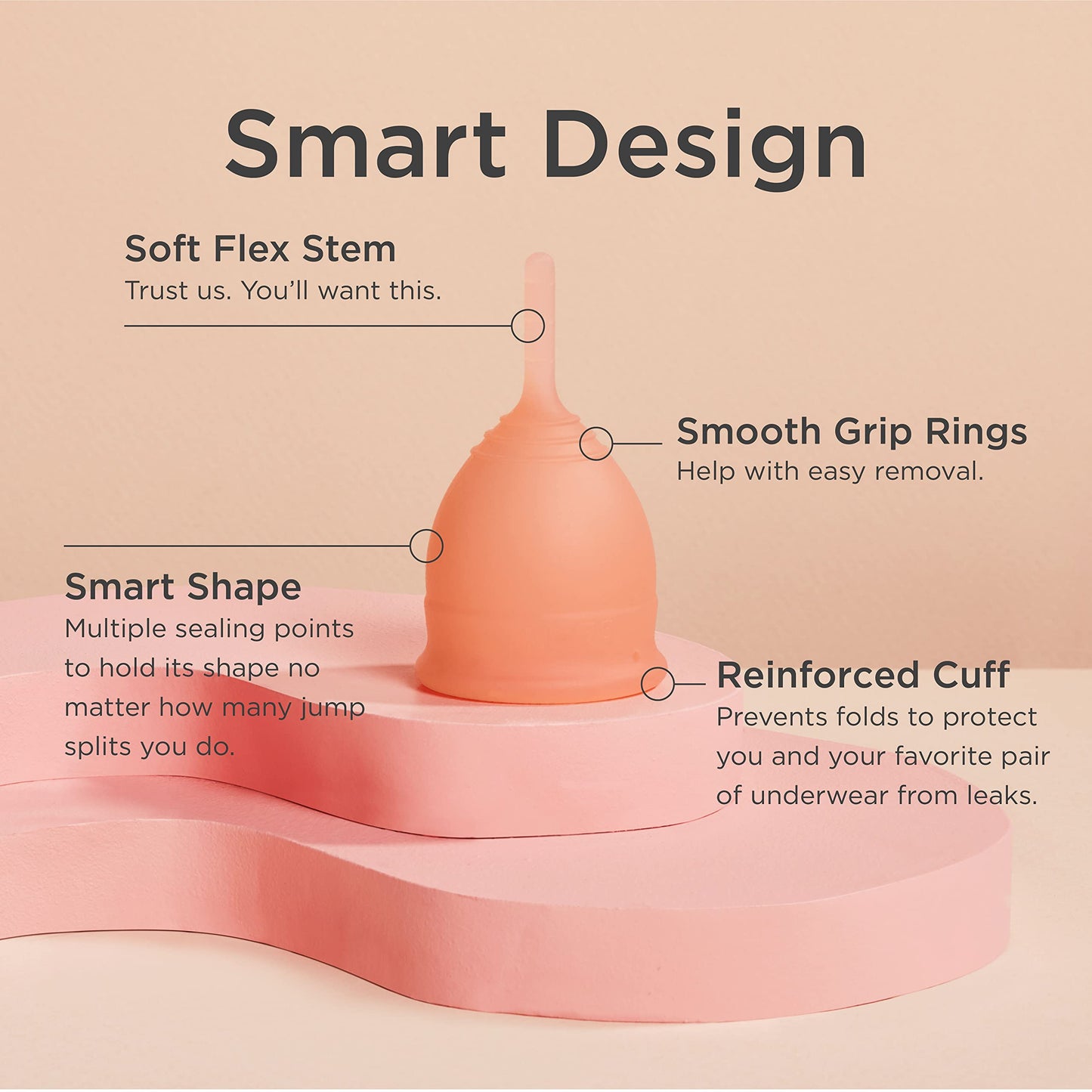 Saalt Soft Menstrual Cup - Best Sensitive Reusable Period Cup - Wear for 12 Hours - Tampon and Pad saaltBuy Supplements Australia