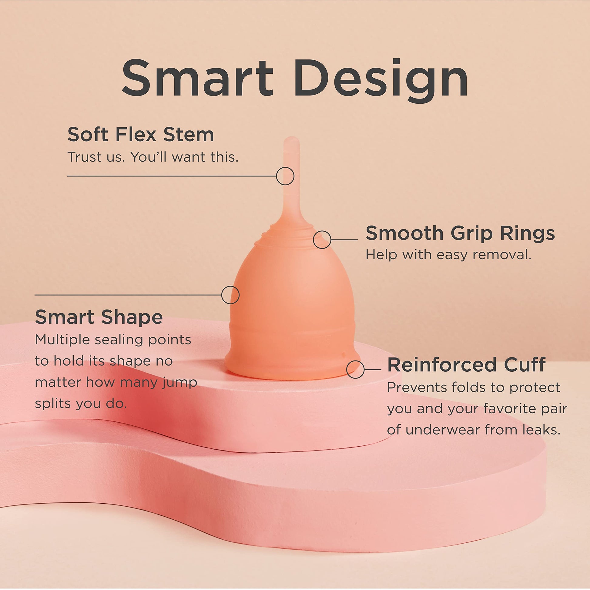 Saalt Soft Menstrual Cup - Best Sensitive Reusable Period Cup - Wear for 12 Hours - Tampon and Pad saaltBuy Supplements Australia