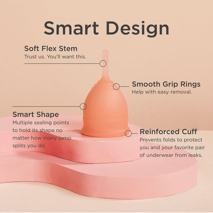 Saalt Soft Menstrual Cup - Best Sensitive Reusable Period Cup - Wear for 12 Hours - Tampon and Pad saaltBuy Supplements Australia