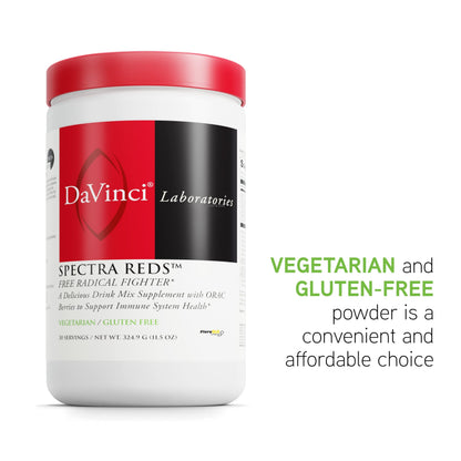 DAVINCI Labs Spectra Reds - Drink Mix Supplement for Antioxidant Health* - Immune & Liver Health Aid with Grape Seed Extract* - Powder Supplement Supports Eye & Heart Health* - 30 Servings (324.9 g) DAVINCIBuy Supplements Australia