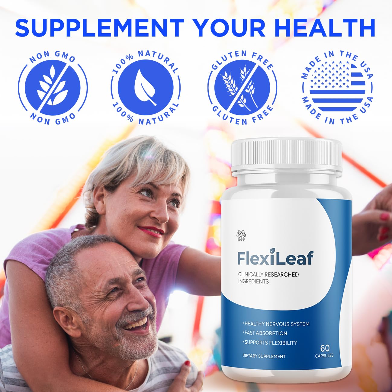 Flexileaf Capsules, Official Flexileaf Pills with All Natural Ingredients, Advanced Health and Overall Wellness Multivitamin Supplement, Flexoleaf Maximum Strength Support Formula (60 Capsules) MJOBuy Supplements Australia