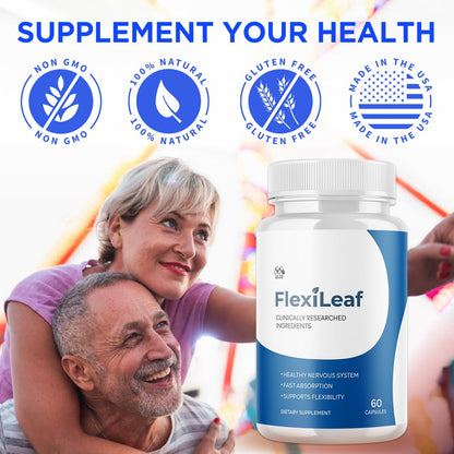 Flexileaf Capsules, Official Flexileaf Pills with All Natural Ingredients, Advanced Health and Overall Wellness Multivitamin Supplement, Flexoleaf Maximum Strength Support Formula (60 Capsules) MJOBuy Supplements Australia