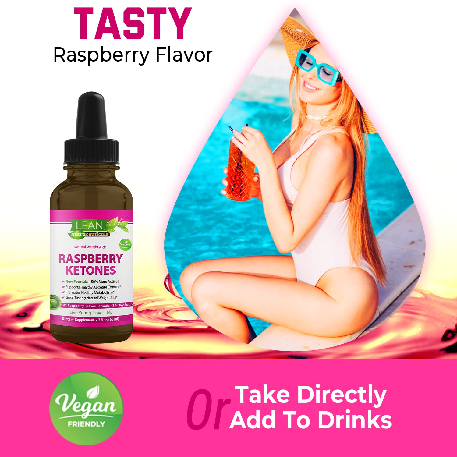 Weight Loss Perfect Keto Raspberry Ketone Drops, Appetite Suppressant Fat Burner LEAN NutraceuticalsBuy Supplements Australia
