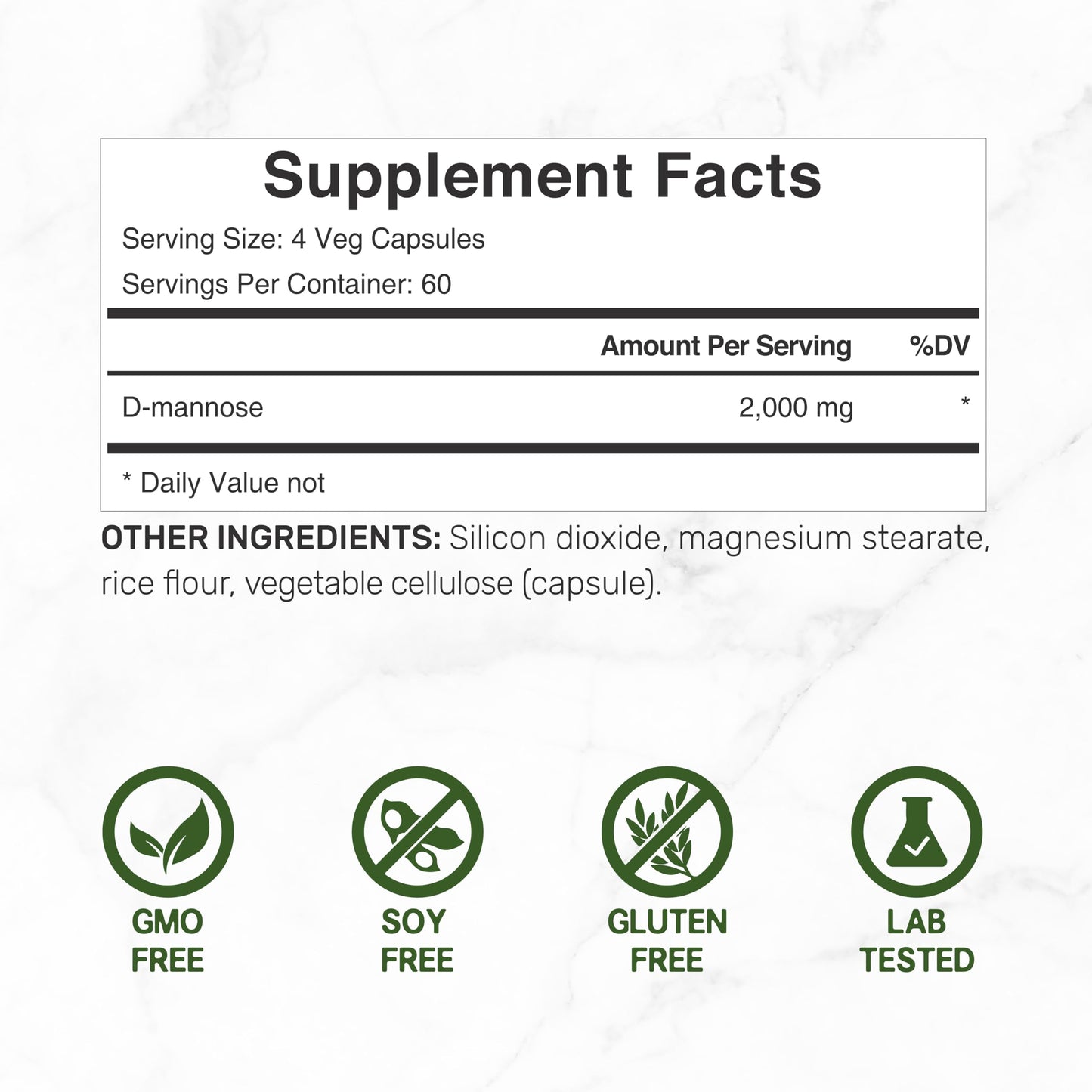 DEAL SUPPLEMENT D Mannose 500mg Capsules (2,000mg Per Serving), 240 Veggie Pills – Fast Acting Water-Soluble Form – Extra Strength Urinary Tract (UTI) Health Support – Non-GMO, Vegan Friendly DEAL SUPPLEMENTBuy Supplements Australia