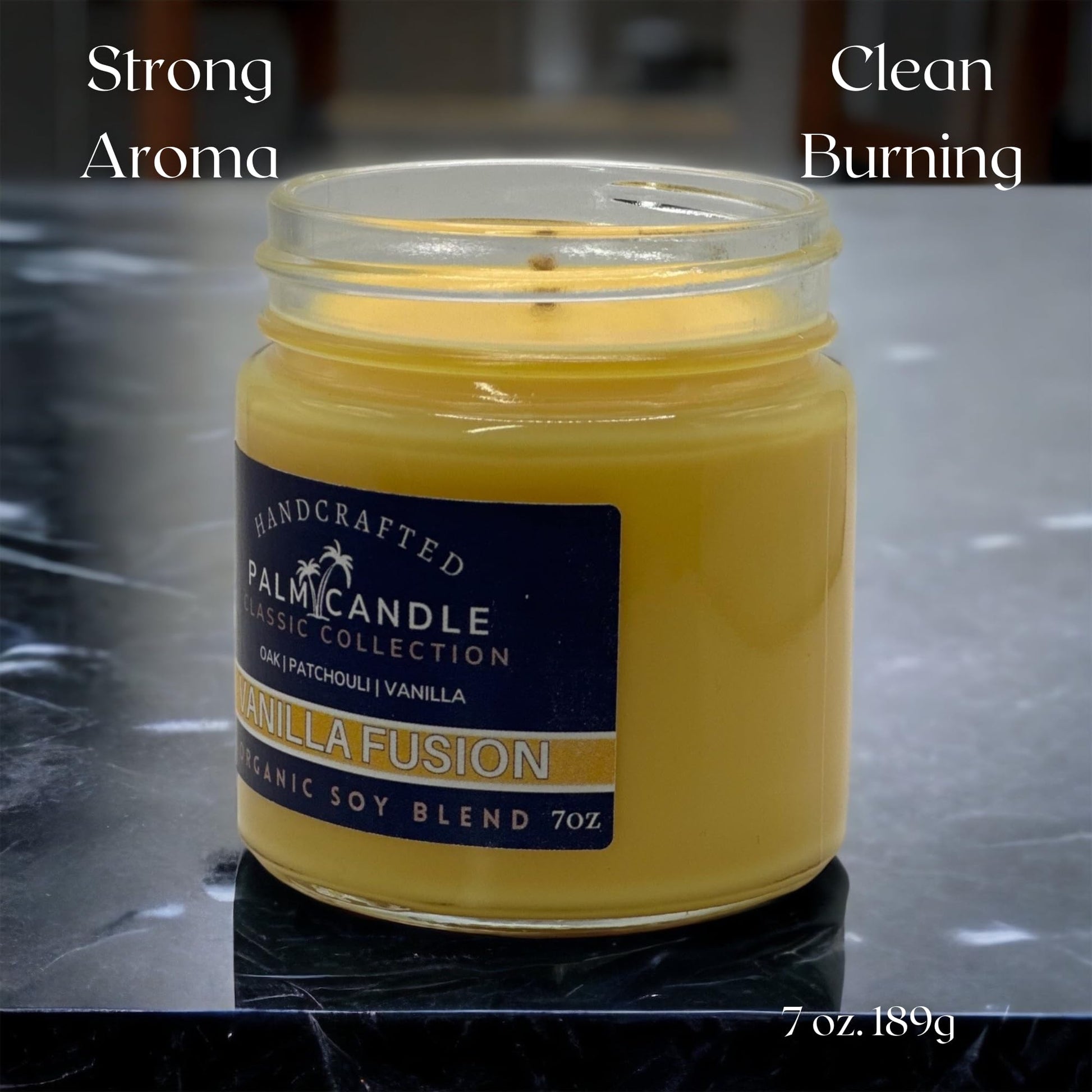Vanilla & Wood Fusion Premium Soy Candle for Home Scented Candle 7 Ounces of Pure Aromatic Bliss Msupps.comBuy Supplements Australia