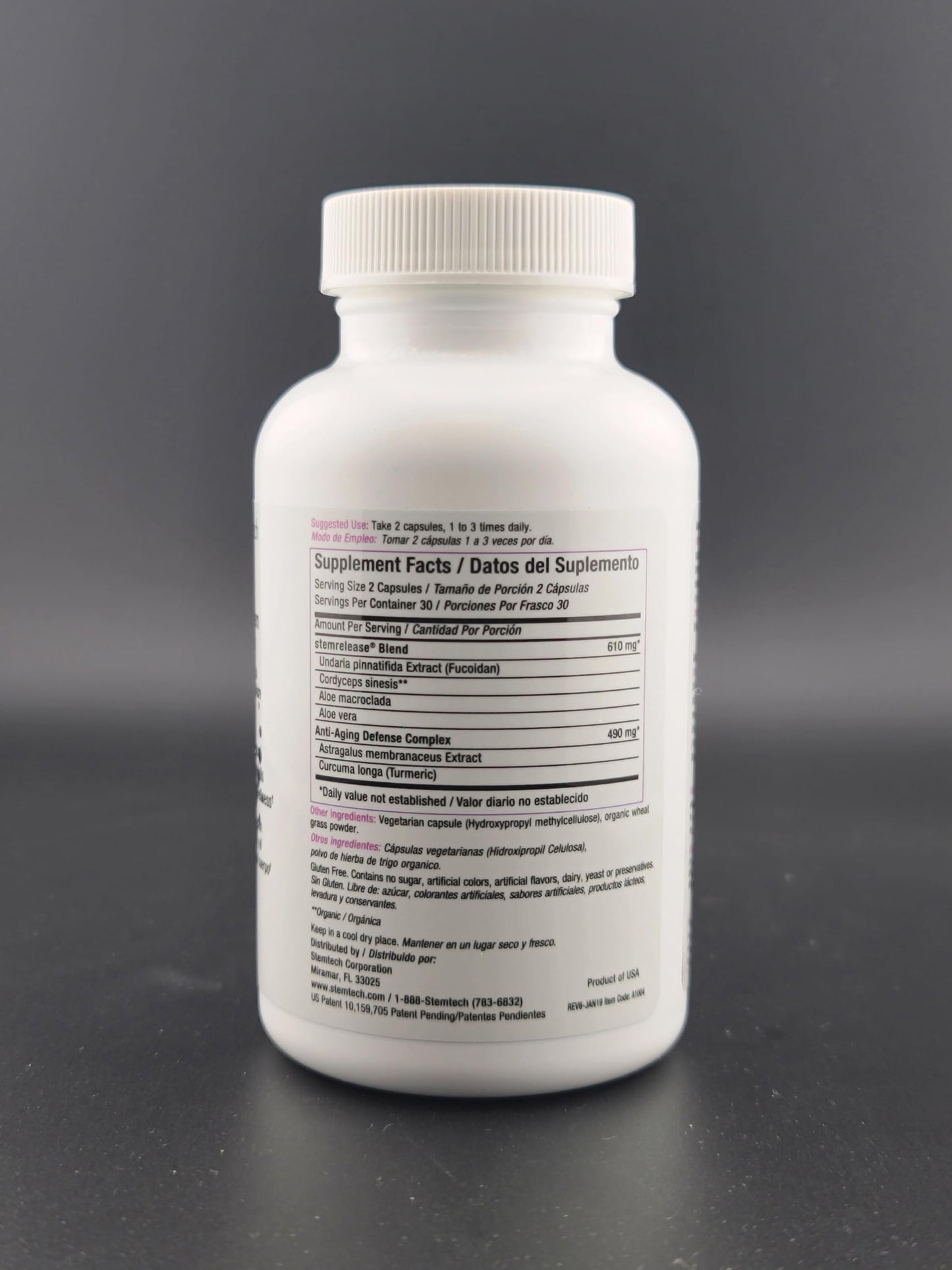 Stemtech Stemrelease3 Cutting-Edge Stem Cell Nutrition for Natural Renewal and Youthful Vitality, Exclusive Blend for Enhanced Telomere Health, 60 Capsules StemTechBuy Supplements Australia