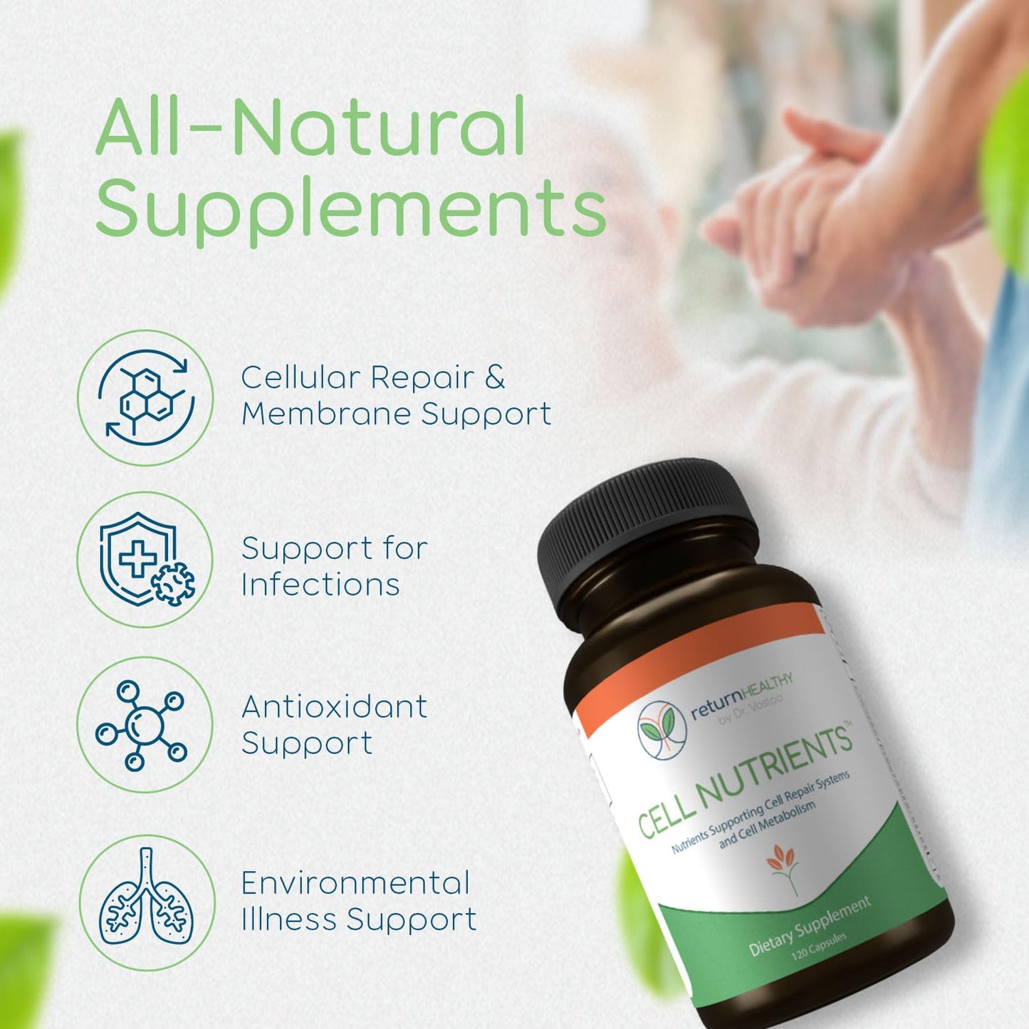 Return Healthy Cell Nutrients | Promotes Cell and Membrane Repair & Cell Metabolism | Helps Fight Tick-Borne Infections & More | Mitochondrial Supplements | Non-GMO, Vegan, 120 caps Return HealthyBuy Supplements Australia