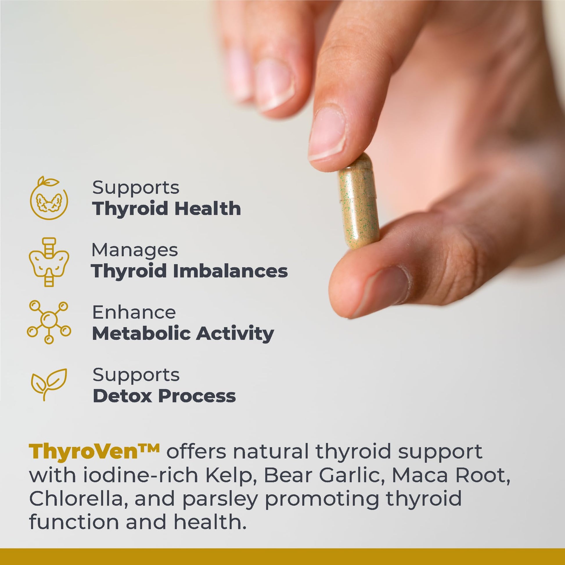 Premier Research Labs ThyroVen - Thyroid Support for Women, Thyroid Support for Men, Thyroid Supplement, Thyroid Support Complex with Naturally-Sourced Iodine - 60 Capsules Premier Research LabsBuy Supplements Australia