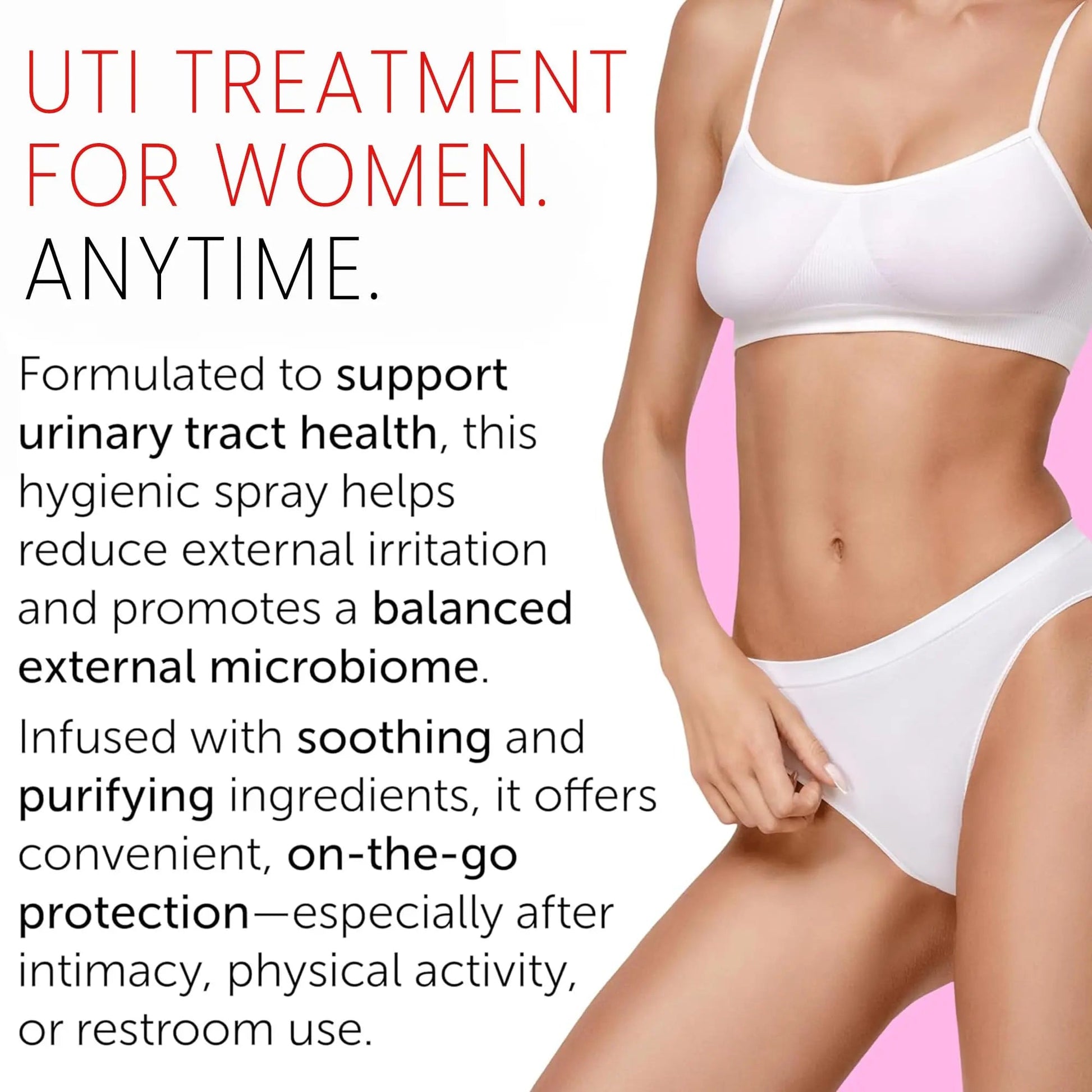 Feminine Spray | UTI Treatment for Women | UTI Defense & Intimate Odor Control | Daily Feminine Hygiene Spray | Eliminate Harmful Bacteria | Gentle, Safe, Travel-Friendly & pH-Balanced | 5.1 fl oz Terramed Just Think ComfortBuy Supplements Australia