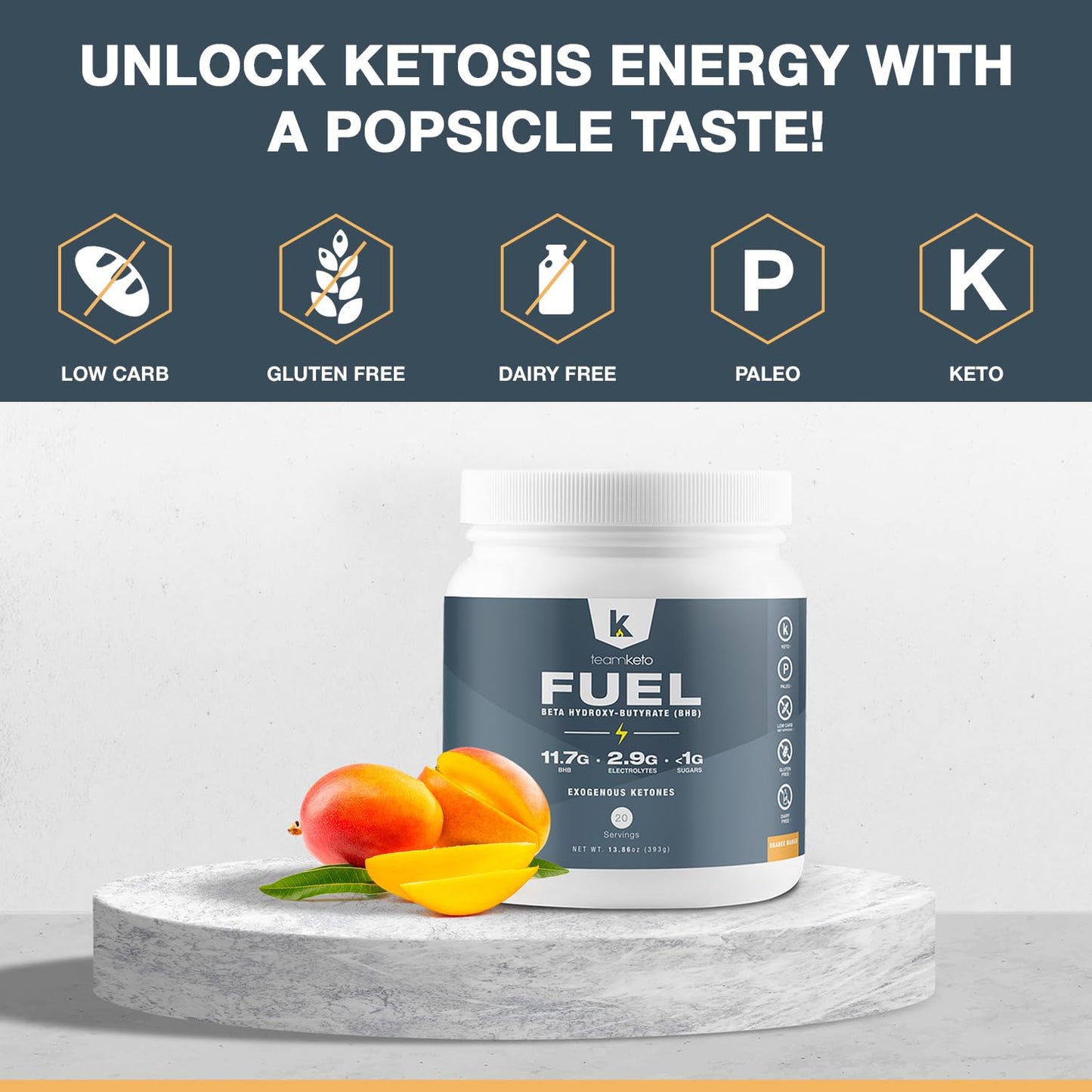 TeamKeto exogenous Ketones Powder, Pure Keto BHB Salts | Dairy & Gluten Free-Best Keto TeamKetoBuy Supplements Australia