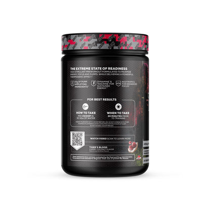 REDCON1 Total War Black Ops Extreme Preworkout Powder, Tigers Blood, High Stimulant REDCON1Buy Supplements Australia