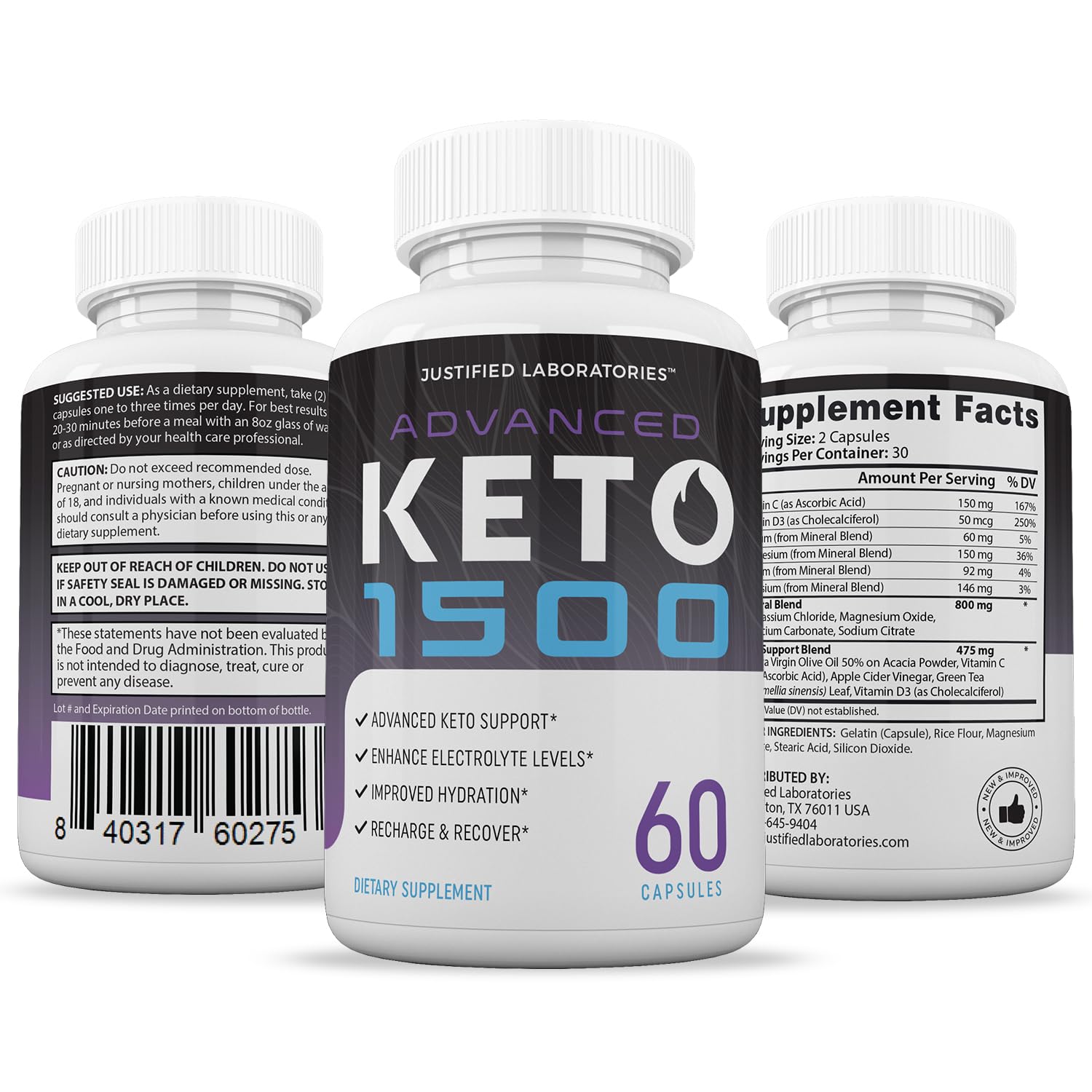 Advanced Keto 1500 Keto Pills 1275MG New & Improved Formula Contains Apple Cider Justified LaboratoriesBuy Supplements Australia