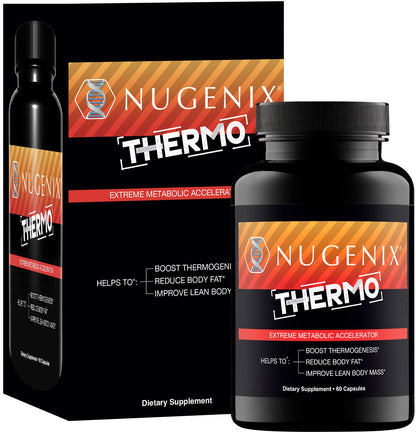 Nugenix Thermo - Thermogenic Fat Supplement Pills for Men, Extreme Metabolic Accelerator, 60 Count